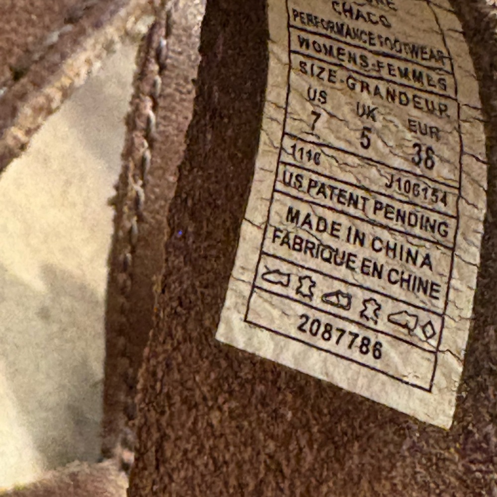 Chaco Fallon Pinecone Brown Leather Sandals Ankle Strap Podiatrist Approved 7 - Picture 7 of 10